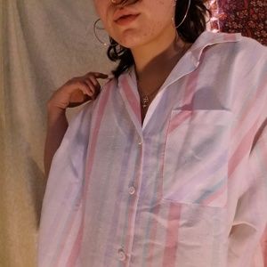 Oversized button down tshirt